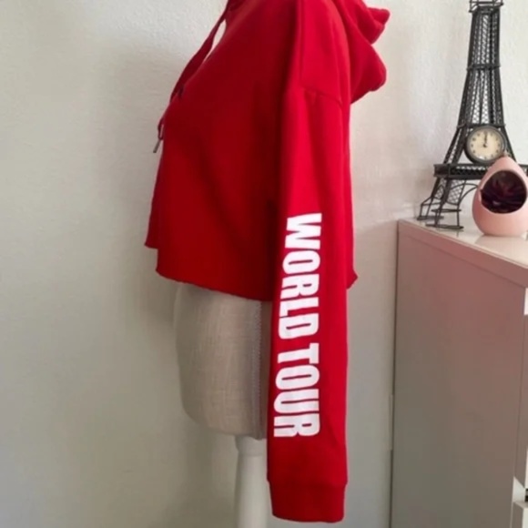 Justin Bieber x Divided H&M | Purpose World Tour Cropped Hoodie | Size XS - Picture 7 of 9